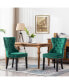 Фото #5 товара Velvet Upholstered Tufted Dining Chairs Set of 2