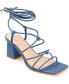 Фото #1 товара Women's Harpr Strappy Ankle Tie Block Heel Dress Sandals