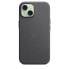 Фото #4 товара Чехол для iPhone 15 FineWoven с технологией MagSafe - черный Apple
