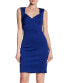 Фото #1 товара Eliza J 154401 Women's Sleeveless Crisscross Dress V-Neck Blue Royal Sz. 2