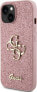 Guess Guess GUHCP15SHG4SGP iPhone 15 6.1" różowy/pink hardcase Glitter Script Big 4G