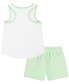 Фото #2 товара Toddler Girls 2-Pc. Happy Camper Tank Top & Mesh Shorts Set