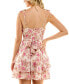 ფოტო #8 პროდუქტის Juniors' Tiered Floral Fit & Flare Dress