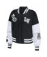 ფოტო #3 პროდუქტის Women's Black, White Las Vegas Raiders Full-Zip Varsity Jacket