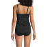 ფოტო #6 პროდუქტის Women's DD-Cup V-Neck Wrap Wireless Tankini Swimsuit Top