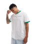 Tommy Jeans linear logo ringer t-shirt in white Ancient Weiß, XS - 44 - фото #2