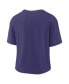 ფოტო #4 პროდუქტის Women's Purple, Black Baltimore Ravens High Hip Fashion T-shirt