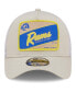 Фото #4 товара Men's Khaki, White Distressed Los Angeles Rams Happy Camper A-Frame Trucker 9FORTY Snapback Hat