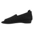 Фото #3 товара Sesto Meucci Evonne Nubuck Perforated Slip On Womens Black Flats Casual 207081-