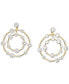 Фото #1 товара Gold-Tone Crystal Orbital Clip-On Statement Earrings