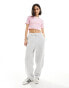 Adidas Originals three stripe baby tee in pastel pink XL - фото #8