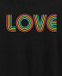 ფოტო #3 პროდუქტის Trendy Plus Size Pride Love Graphic T-shirt