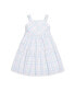 ფოტო #1 პროდუქტის Toddler Girls Organic Sleeveless Tiered Seersucker Sundress