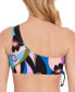 Фото #2 товара Juniors' Blooming Wave One-Shoulder Bikini Top, Created for Macy's