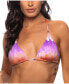 Фото #2 товара Women's Reversible Triangle Bikini Top