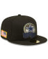 Фото #1 товара Men's Black Dallas Cowboys 2022 Salute To Service 59FIFTY Fitted Hat