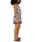 Фото #5 товара Women's Printed Twist-Neck Short Halter Dress