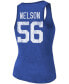 Фото #2 товара Women's Quenton Nelson Heathered Royal Indianapolis Colts Name Number Tri-Blend Tank Top