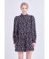 ფოტო #1 პროდუქტის Women's Floral Tiered Mini Dress