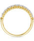 Diamond Beaded Edge Band (1/2 ct. t.w.) in 14k Gold