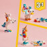 Фото #5 товара LEGO 31140 Creator 3-in-1 Magic Unicorn Toy, Seahorse, Peacock, Rainbow Unicorn Animal Figures, Gift for Girls and Boys, Buildable Toy
