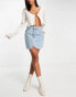 ASOS DESIGN denim 'original' mini skirt in midwash