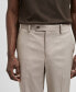 Фото #5 товара Men's Stretch Fabric Slim-Fit Suit Pants