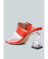 Фото #2 товара City girl buckle detail clear spool heel sandals