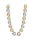 Фото #1 товара kensie gold-Tone, Rose Gold-Tone and Silver-Tone Circle Stone Necklace