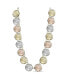 ფოტო #1 პროდუქტის Gold-Tone, Rose Gold-Tone and Silver-Tone Circle Stone Necklace