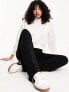 Фото #7 товара ASOS DESIGN Tall basic wide leg jersey trouser in black