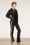 Фото #3 товара Leather belted blazer - limited edition