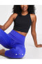 Yoga Dri-Fit Luxe Cropped Training Siyah Kadın Atlet