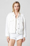 Blank NYC Eyes On You Jacket denim white distressed size XS 293142