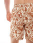 Фото #5 товара Chelsea Peers viscose beach short co-ord in tropical tile print