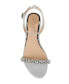 ფოტო #4 პროდუქტის Women's Daria Rhinestone Embellished Evening Flat Sandals
