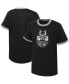 ფოტო #1 პროდუქტის Big Boys Black San Antonio Spurs Hoop City Hometown Ringer T-shirt