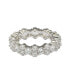 Фото #2 товара Suzy Levian Sterling Silver Cubic Zirconia Round Cut Cluster Eternity Band