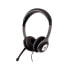 Фото #4 товара Игровая гарнитура V7 HU521-2EP - Headset - Head-band - Office/Call center - Чёрный, Серебристый - Двухканальная - Кнопка