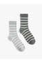 Фото #6 товара Носки Koton Striped Socket 2-Pack