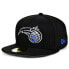 ფოტო #1 პროდუქტის Men's Black Orlando Magic Official Team Color 59FIFTY Fitted Hat