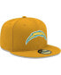 Фото #4 товара Men's Gold Los Angeles Chargers Omaha Primary Logo 59FIFTY Fitted Hat