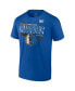 Фото #2 товара Men's Royal Dallas Mavericks 2024 Southwest Division Champions Locker Room T-Shirt