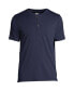 Men's Big & Tall Short Sleeve Supima Jersey Henley T-Shirt