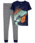 Фото #3 товара Kid 2-Piece Iguana Cotton Blend Pajamas 4