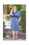 ფოტო #3 პროდუქტის Plus Size Paige Color Block Midi Dress