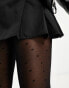 Фото #8 товара Pieces 20 denier polka dot tights in black