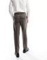 Selected Homme slim smart trouser in brown