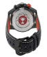 Men's Scuderia Black Leather Watch 45mm