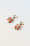 PACK OF TWO BEADED FLORAL EARRINGS